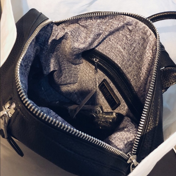 Kenzie Black Vegan Leather Backpack - Picture 8 of 8